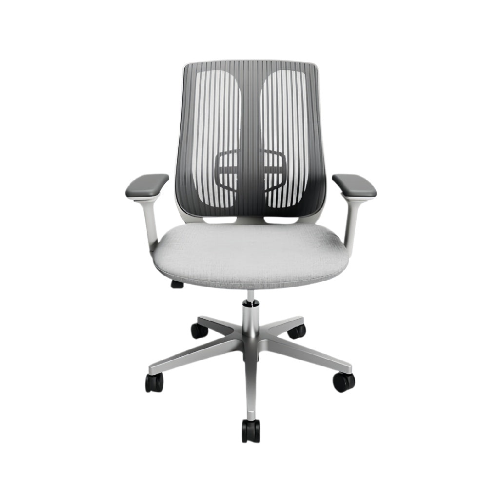 **Ergonomische bureaustoel met ademende rugleuning en verstelbare armleuningen**