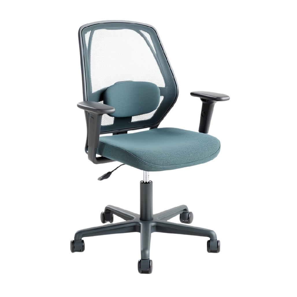 **Ergonomische bureaustoel met mesh rugleuning en verstelbare armsteunen**